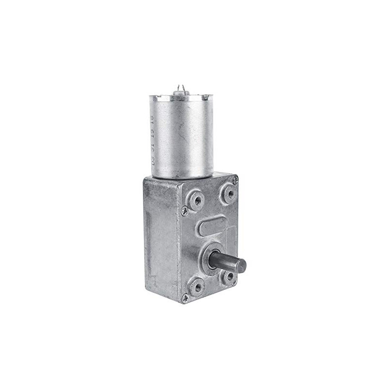 Moteur à engrenages réversibles DC12V, moteur à engrenages à vis sans fin à couple élevé CW/CCW (5RPM) Moteur à engrenages réversibles DC12V, moteur à engrenages à vis sans fin à couple élevé CW/CCW (5RPM)