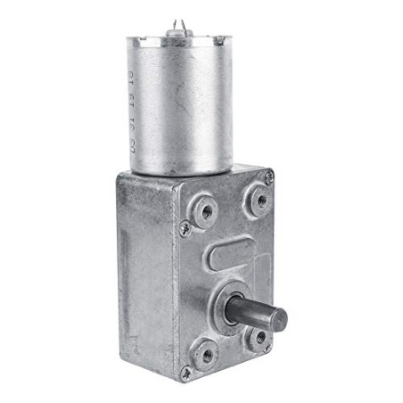Moteur à engrenages réversibles DC12V, moteur à engrenages à vis sans fin à couple élevé CW/CCW (5RPM)