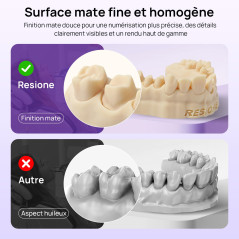 RESIONE D01S Résine de Modèle Dentaire - Resine Imprimante 3D avec Haute Précision pour Restauration Dentaire & Implant & Modèle