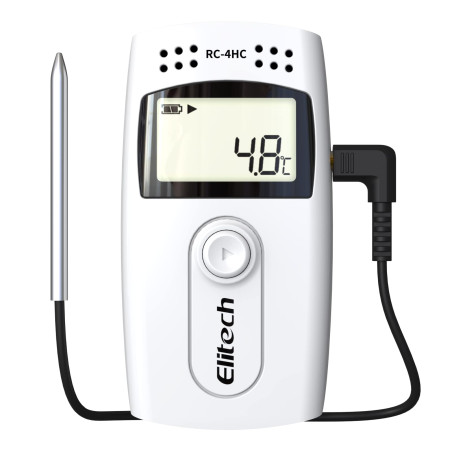 Elitech Enregistreur de Température et Humidité USB Temp Data Logger Test du Capteur Externe Sonde RC-4HC 5PCS