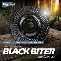 Bayerwald "Black Biter" - disque à râper - Ø 125 mm x 22,2 mm | ponçage rapide et grossier du bois et des matériaux à base de bo