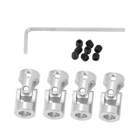 4 pièces Accouplement D'arbre Joint Universel, D'accouplement D'arbre Métal Connecteur Moteur Joint Universel Pour Connecter Des