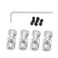 4 pièces Accouplement D'arbre Joint Universel, D'accouplement D'arbre Métal Connecteur Moteur Joint Universel Pour Connecter Des