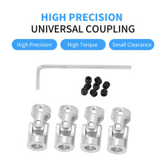 4 pièces Accouplement D'arbre Joint Universel, D'accouplement D'arbre Métal Connecteur Moteur Joint Universel Pour Connecter Des