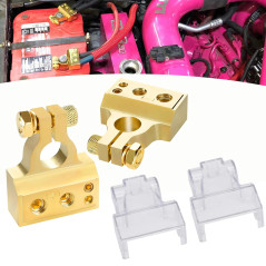 1 Paire Cosses Batterie de Voiture Robustes Lourde Charge Connecteurs de Borne de Voiture Bornes de Batterie Positives et Négati