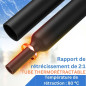 Gocableties - Mini Bobine de Gaine thermorétractable imperméable - Transparent - 19,1 mm x 5 m - Rapport de rétrécissement 2:1 - Gocableties - Mini Bobine de Gaine thermorétractable imperméable - Transparent - 19,1 mm x 5 m - Rapport de rétrécissement 2:1 -