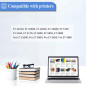 SHUOLEI 113 Encre Compatible avec Epson 113 Bouteille d'encre Multipack pour ET-5150 ET-5170 ET-5850 ET-5800 ET-16600 ET-16150 E