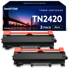 SMARTOMI TN2420 Cartouche de Toner Compatible pour Brother DCP-L2530DW MFC-L2710DW HL-L2350DW DCP-L2510D HL-L2375DW MFC-L2730DW 