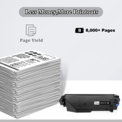TOPRINT Cartouche de Toner Compatible TK5270 TK 5270 TK-5270 Noir 8000 Pages pour Kyocera ECOSYS M6230cidn M6230cidn P6230cdn M6