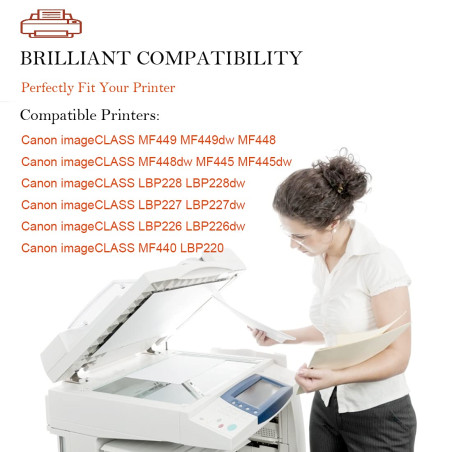 ASEKER Compatible Toner Cartouche 057H CRG-057H Noir pour Canon i-SENSYS MF451DW MF452DW MF453DW MF455D MF449dw MF448dw MF443dw