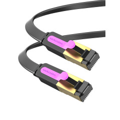 Vention Cable Ethernet CAT 7, 1 m Câble Réseau RJ45 Plat 10Gbps 600Mhz High Speed STP Gigabit Lan Compatible avec Xbox series X/