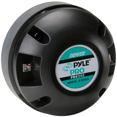 PYLE PDS342 PDS 342 Driver à Compression Tweeter 200 Watt rms 400 Watt Max avec Attaque de 1" 2,50 cm pour trompettes 1" DJ Mais