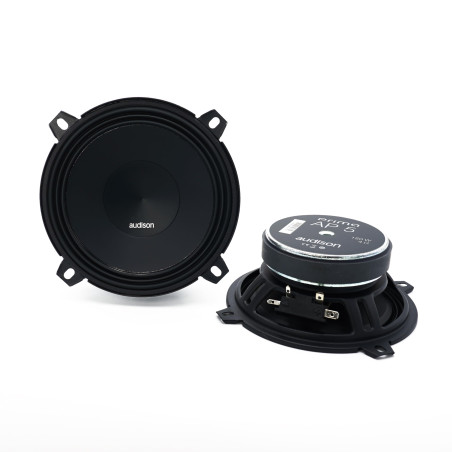 Audison AP 5 Paire de Woofers 130 mm avec Cône Cellulose Traité, 150W Max, 50W RMS, Impédance 4 Ohm, Fréquence 70 Hz à 5 kHz pou