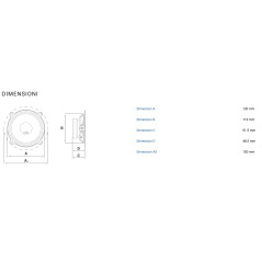 Audison AP 5 Paire de Woofers 130 mm avec Cône Cellulose Traité, 150W Max, 50W RMS, Impédance 4 Ohm, Fréquence 70 Hz à 5 kHz pou
