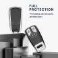 kwmobile Boitier Clef Voiture Compatible avec Audi Smartkey (Keyless Go Uniquement) 3-Bouton - Coque en Silicone de Clef de Voit kwmobile Boitier Clef Voiture Compatible avec Audi Smartkey (Keyless Go Uniquement) 3-Bouton - Coque en Silicone de Clef de Voit