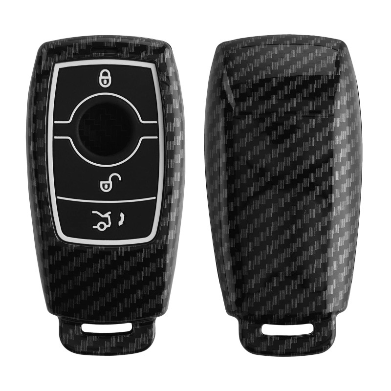 kwmobile Accessoire clé de Voiture Compatible avec Smart Key (Keyless Uniquement) Mercedes Benz - Coque de Protection étui Soupl kwmobile Accessoire clé de Voiture Compatible avec Smart Key (Keyless Uniquement) Mercedes Benz - Coque de Protection étui Soupl