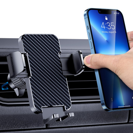 Support Téléphone Voiture [Compatible avec Les étuis épais] Porte Telephone Voiture Rotatif à 360 Degrés pour Grille D'aération 