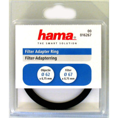 Hama Bague d'adaptation pour monter un filtre de 67mm sur un objectif de 62mm