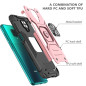 KANSi Coque Compatible pour Xiaomi Redmi Note 9 Pro/Redmi Note 9S, Verre Trempé [2 Pièces] Housse TPU Silicone Rotation 360° Aim