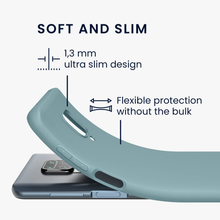 kwmobile Housse Compatible avec Xiaomi Redmi Note 9S / 9 Pro / 9 Pro Max Coque - Housse de téléphone Protection Souple en Silico