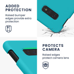 kwmobile Housse Compatible avec Samsung Galaxy S10e Coque - Housse de téléphone Protection Souple en TPU Silicone - Cool Glacier