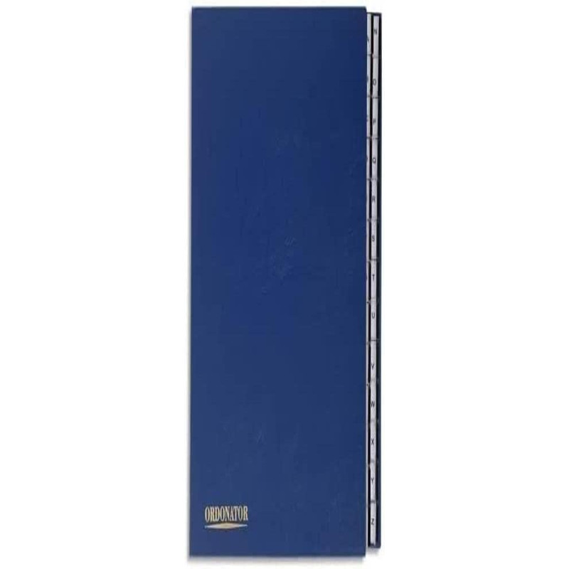 EXACOMPTA Trieur alphabétique 26 compartiments bleu, couverture rigide plastifiée, onglets en plastique EXACOMPTA Trieur alphabétique 26 compartiments bleu, couverture rigide plastifiée, onglets en plastique