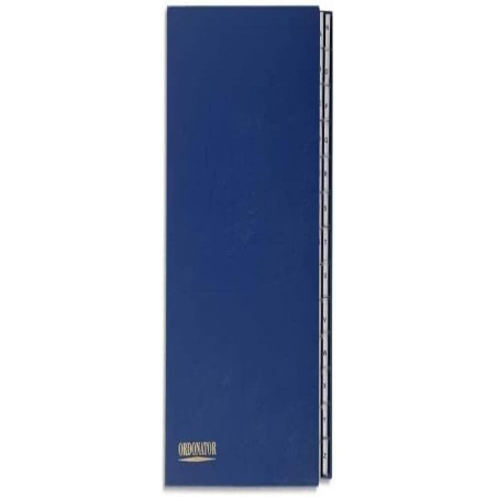 EXACOMPTA Trieur alphabétique 26 compartiments bleu, couverture rigide plastifiée, onglets en plastique