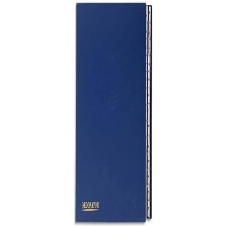 EXACOMPTA Trieur alphabétique 26 compartiments bleu, couverture rigide plastifiée, onglets en plastique