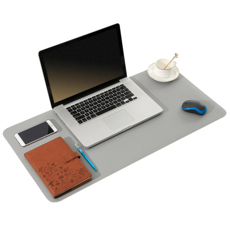 ARNTY Sous Main Bureau Cuir,Tapis de Bureau Cuir,Étanche Grand Tapis de Souris Bureau,Ultra Mince Dessous Pad de Bureau pour Bur