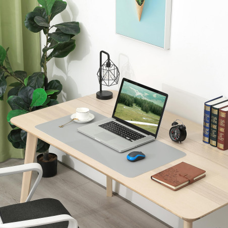 ARNTY Sous Main Bureau Cuir,Tapis de Bureau Cuir,Étanche Grand Tapis de Souris Bureau,Ultra Mince Dessous Pad de Bureau pour Bur