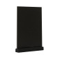 EUROPEL Présentoir de Table Style Ardoise A4 Vertical, Pied en Bois de pin, Finition noire, pour marqueur à Base d'eau, présenta EUROPEL Présentoir de Table Style Ardoise A4 Vertical, Pied en Bois de pin, Finition noire, pour marqueur à Base d'eau, présenta