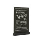 EUROPEL Présentoir de Table Style Ardoise A4 Vertical, Pied en Bois de pin, Finition noire, pour marqueur à Base d'eau, présenta EUROPEL Présentoir de Table Style Ardoise A4 Vertical, Pied en Bois de pin, Finition noire, pour marqueur à Base d'eau, présenta