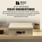Bigso Box of Sweden Boîte pour documents au format A4 – rangement documents avec couvercle et poignée – boîte rangement en panne