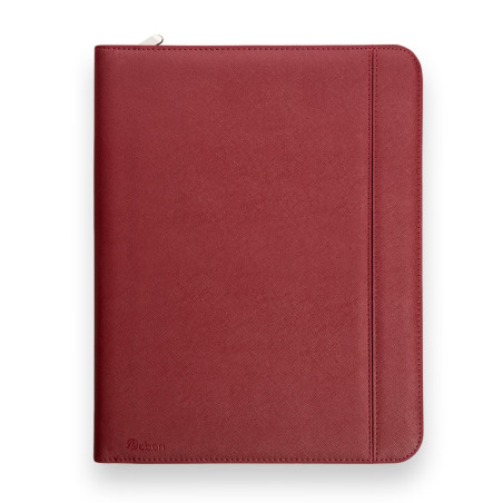 Vebon® Porte-Documents A4 Grand Rome I Double Fermeture éclair + Pince I Porte-Documents de conférence + Sacoche pour Ordinateur