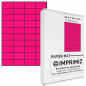 1000 étiquettes autocollantes Rose fluo de 52,5 X 29,7 mm - 40 étiquettes/feuille - 25 planches papier A4 adhésif couleur - pour 1000 étiquettes autocollantes Rose fluo de 52,5 X 29,7 mm - 40 étiquettes/feuille - 25 planches papier A4 adhésif couleur - pour
