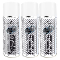 AABCOOLING Bombe d'Air 3x400 ml Dépoussiérant en Spray Home&Office Bombe a Air Comprimé Gas Duster 400ml K4, Aspirateurs pour or