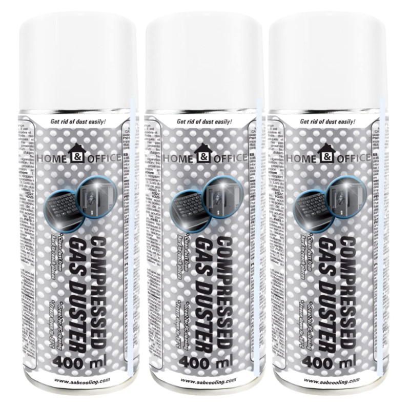 AABCOOLING Bombe d'Air 3x400 ml Dépoussiérant en Spray Home&Office Bombe a Air Comprimé Gas Duster 400ml K4, Aspirateurs pour or AABCOOLING Bombe d'Air 3x400 ml Dépoussiérant en Spray Home&Office Bombe a Air Comprimé Gas Duster 400ml K4, Aspirateurs pour or