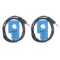 HUABAN 2PCS SCT013-020 20A 1V Capteur de transformateur de courant à noyau divisé non invasif HUABAN 2PCS SCT013-020 20A 1V Capteur de transformateur de courant à noyau divisé non invasif