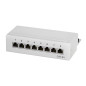 LogiLink Panneaux de Brassage Professionnels STP (blindé) pour Table/Mur/Bureau, Gris Clair 8 Ports LogiLink Panneaux de Brassage Professionnels STP (blindé) pour Table/Mur/Bureau, Gris Clair 8 Ports