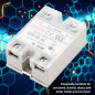 Relais à semiconducteurs Pour processus d'automatisation industrielle 40A Entrée 90-250V AC Sortie 24-480V AC SSR-40AA 3 pôles