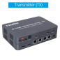 HDMI Extender - 2x6 HDMI Switch/Splitter Extender Optical SPDIF et 3,5 mm de Sortie Casque Audio 4K@30HZ 1080P 120M Over Etherne