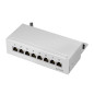 LogiLink Panneaux de Brassage Professionnels STP (blindé) pour Table/Mur/Bureau, Gris Clair 8 Ports LogiLink Panneaux de Brassage Professionnels STP (blindé) pour Table/Mur/Bureau, Gris Clair 8 Ports