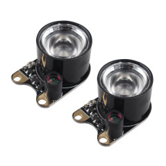 HALJIA 2 pièces Infrarouge LED Light 3W Haute Puissance 850 IR LED Infrarouge Module avec Résistance Réglable Compatible avec Ra