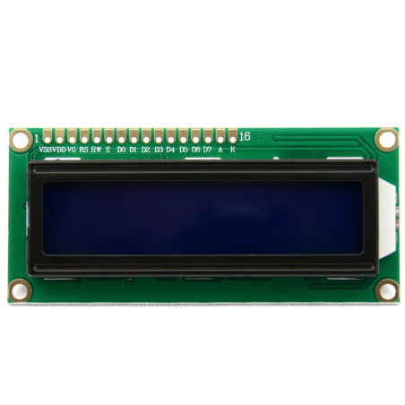 DollaTek 5V 1602 16x2 LCD Character Display Module Bleu Blacklight