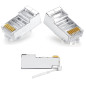 50 Pcs Cat6 RJ45 Connectors, Cat6 RJ45 Plugs, Cat6 Metal Shielded RJ45 Ends FTP 8P8C Modular Network Plug Connector 50 Pcs Cat6 RJ45 Connectors, Cat6 RJ45 Plugs, Cat6 Metal Shielded RJ45 Ends FTP 8P8C Modular Network Plug Connector