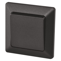 EMOS Interrupteur-sonnette noir avec bascule 250 V~/10 AX, plastique, sans boîtier encastré, classe de protection IP20 pour une