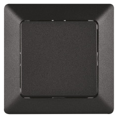 EMOS Interrupteur-sonnette noir avec bascule 250 V~/10 AX, plastique, sans boîtier encastré, classe de protection IP20 pour une