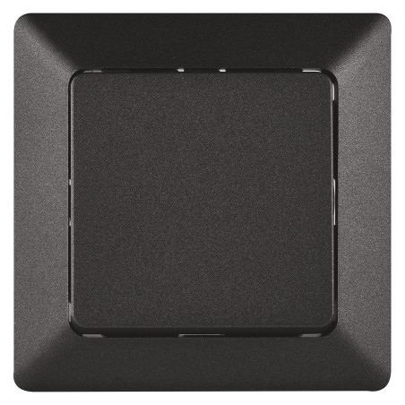 EMOS Interrupteur-sonnette noir avec bascule 250 V~/10 AX, plastique, sans boîtier encastré, classe de protection IP20 pour une