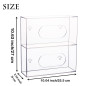 KOEMEHR Distributeur de gants mural en acrylique transparent (pour 2 boîtes) - Support boîte gants jetables pour laboratoires, é KOEMEHR Distributeur de gants mural en acrylique transparent (pour 2 boîtes) - Support boîte gants jetables pour laboratoires, é