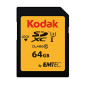 Kodak - Carte SD 64 Go UHS-I U3 V30 SDHC/XC - Carte Mémoire - Vitesse de Lecture 95MB/s Max - Vitesse d'Écriture 85MB/s Max - St Kodak - Carte SD 64 Go UHS-I U3 V30 SDHC/XC - Carte Mémoire - Vitesse de Lecture 95MB/s Max - Vitesse d'Écriture 85MB/s Max - St